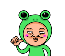 Frog man sticker #535575