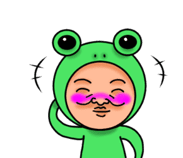 Frog man sticker #535579