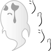 Transparent ghost sticker #535598