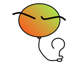 Balloon of small eyes sticker #535836