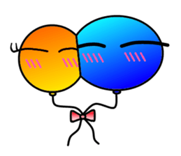 Balloon of small eyes sticker #535839