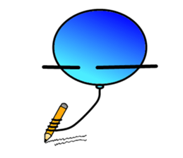 Balloon of small eyes sticker #535841