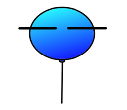 Balloon of small eyes sticker #535842