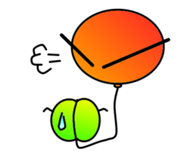 Balloon of small eyes sticker #535844