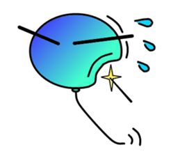 Balloon of small eyes sticker #535846