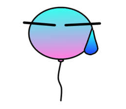 Balloon of small eyes sticker #535847