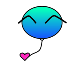 Balloon of small eyes sticker #535850