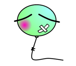 Balloon of small eyes sticker #535853
