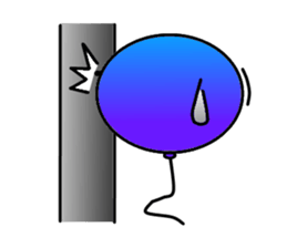 Balloon of small eyes sticker #535855