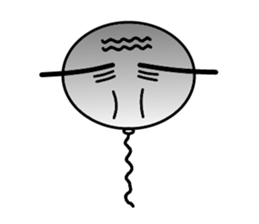 Balloon of small eyes sticker #535864