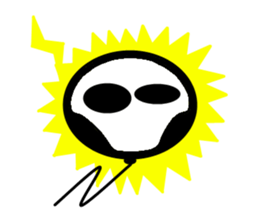 Balloon of small eyes sticker #535868