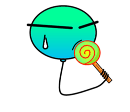 Balloon of small eyes sticker #535872