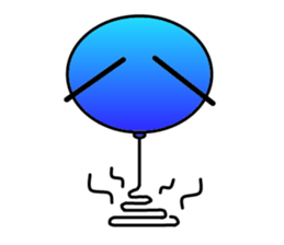 Balloon of small eyes sticker #535873