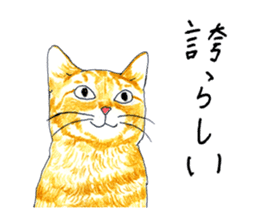 brown tabby cat koto-chan part2 sticker #536525