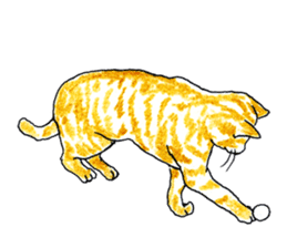 brown tabby cat koto-chan part2 sticker #536528