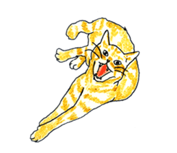 brown tabby cat koto-chan part2 sticker #536541