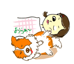 Of "ora-cham"dog "accent" sticker #536654