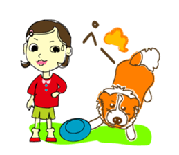 Of "ora-cham"dog "accent" sticker #536668