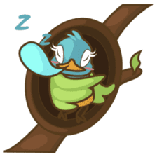 Burdz, the curious and funny bird sticker #537115