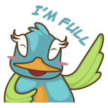 Burdz, the curious and funny bird sticker #537118