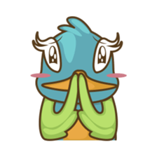 Burdz, the curious and funny bird sticker #537119