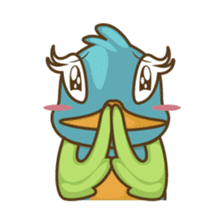 Burdz, the curious and funny bird sticker #537119