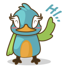 Burdz, the curious and funny bird sticker #537120
