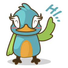 Burdz, the curious and funny bird sticker #537120