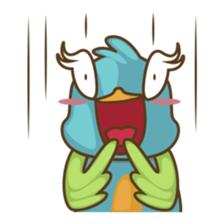 Burdz, the curious and funny bird sticker #537121