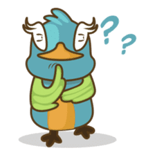 Burdz, the curious and funny bird sticker #537122