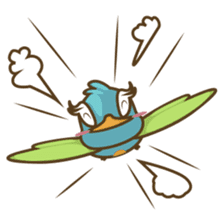 Burdz, the curious and funny bird sticker #537123