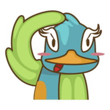 Burdz, the curious and funny bird sticker #537124