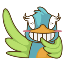 Burdz, the curious and funny bird sticker #537125