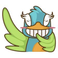 Burdz, the curious and funny bird sticker #537125