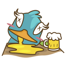Burdz, the curious and funny bird sticker #537127