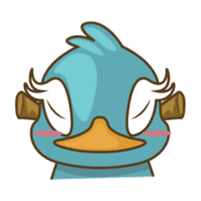 Burdz, the curious and funny bird sticker #537128