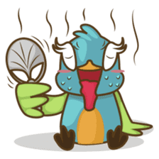 Burdz, the curious and funny bird sticker #537129