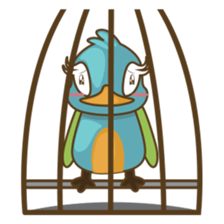 Burdz, the curious and funny bird sticker #537130