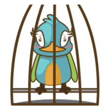 Burdz, the curious and funny bird sticker #537130