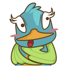 Burdz, the curious and funny bird sticker #537131