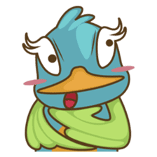Burdz, the curious and funny bird sticker #537131