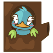 Burdz, the curious and funny bird sticker #537132