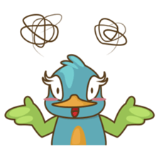 Burdz, the curious and funny bird sticker #537133