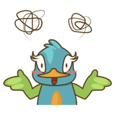 Burdz, the curious and funny bird sticker #537133