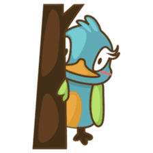 Burdz, the curious and funny bird sticker #537135