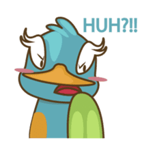 Burdz, the curious and funny bird sticker #537137