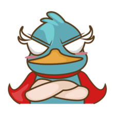 Burdz, the curious and funny bird sticker #537141