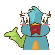 Burdz, the curious and funny bird sticker #537142