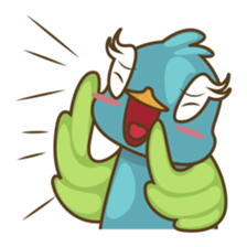 Burdz, the curious and funny bird sticker #537146