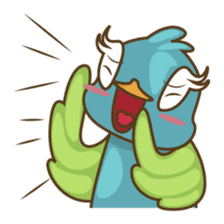 Burdz, the curious and funny bird sticker #537146